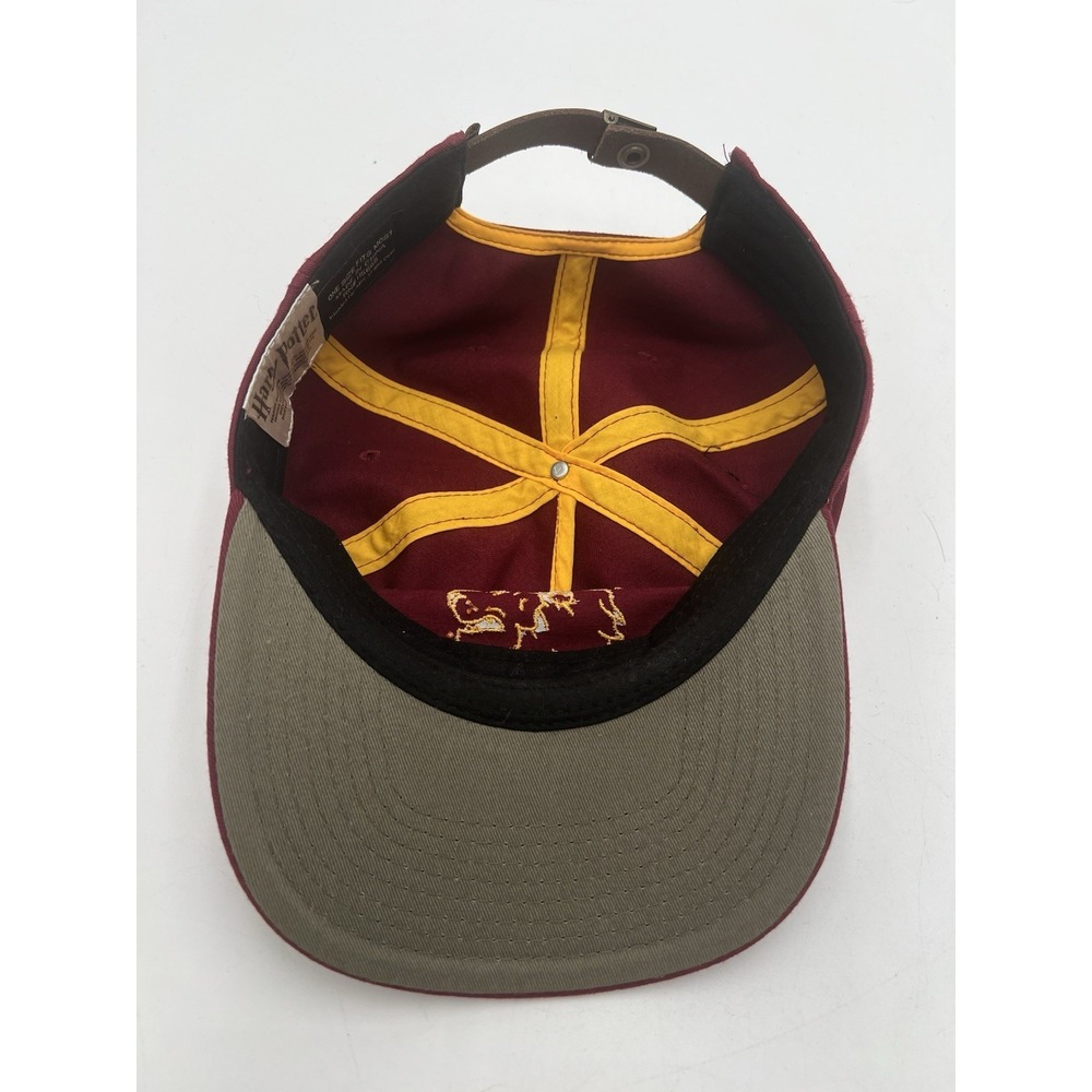 Bioworld Harry Potter Gryffindor 5 Panel Cap Burgundy Lion Strapback Hat OSFM - Picture 5 of 6